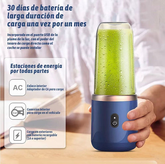 🥤LICUADORA PORTATIL DOBLE VASO: ❄️ Salud y Energía en Cualquier Lugar