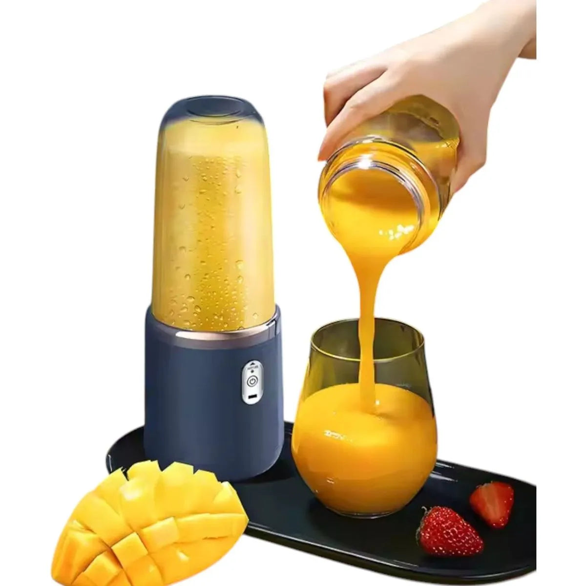 🥤LICUADORA PORTATIL DOBLE VASO: ❄️ Salud y Energía en Cualquier Lugar