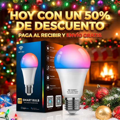 💡 Bombillo WiFi Smart RGB – Convierte Cualquier Espacio en una Experiencia Inteligente 🌈✨