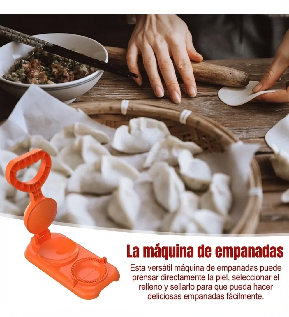 🎉MOLDE PROFESIONAL 2 en 1 para Empanadas y Dumplings 🥟🥟🥟– Rápido, Fácil y Perfecto