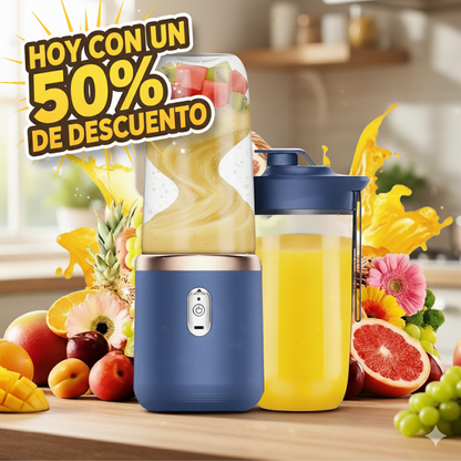 🥤LICUADORA PORTATIL DOBLE VASO: ❄️ Salud y Energía en Cualquier Lugar